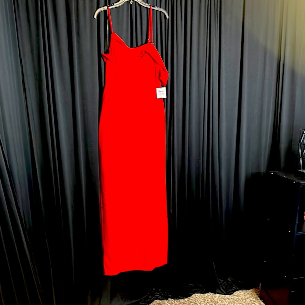 Elegant Red Evening Gown